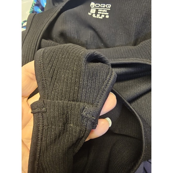 OQQ lot Of 3 Yoga Bodysuits, Cream, Brown And Black Size Small - Picture 9 of 12